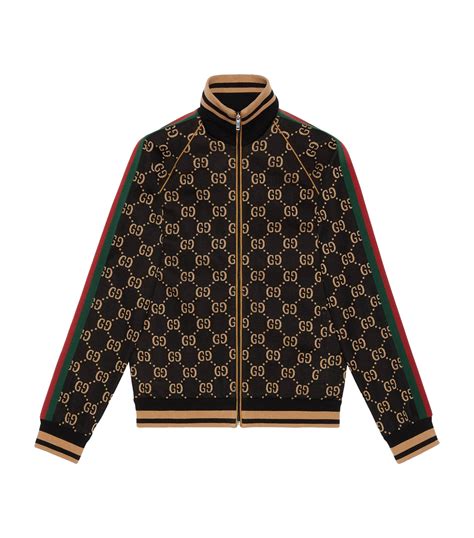 gucci logo print jacket|Altro.